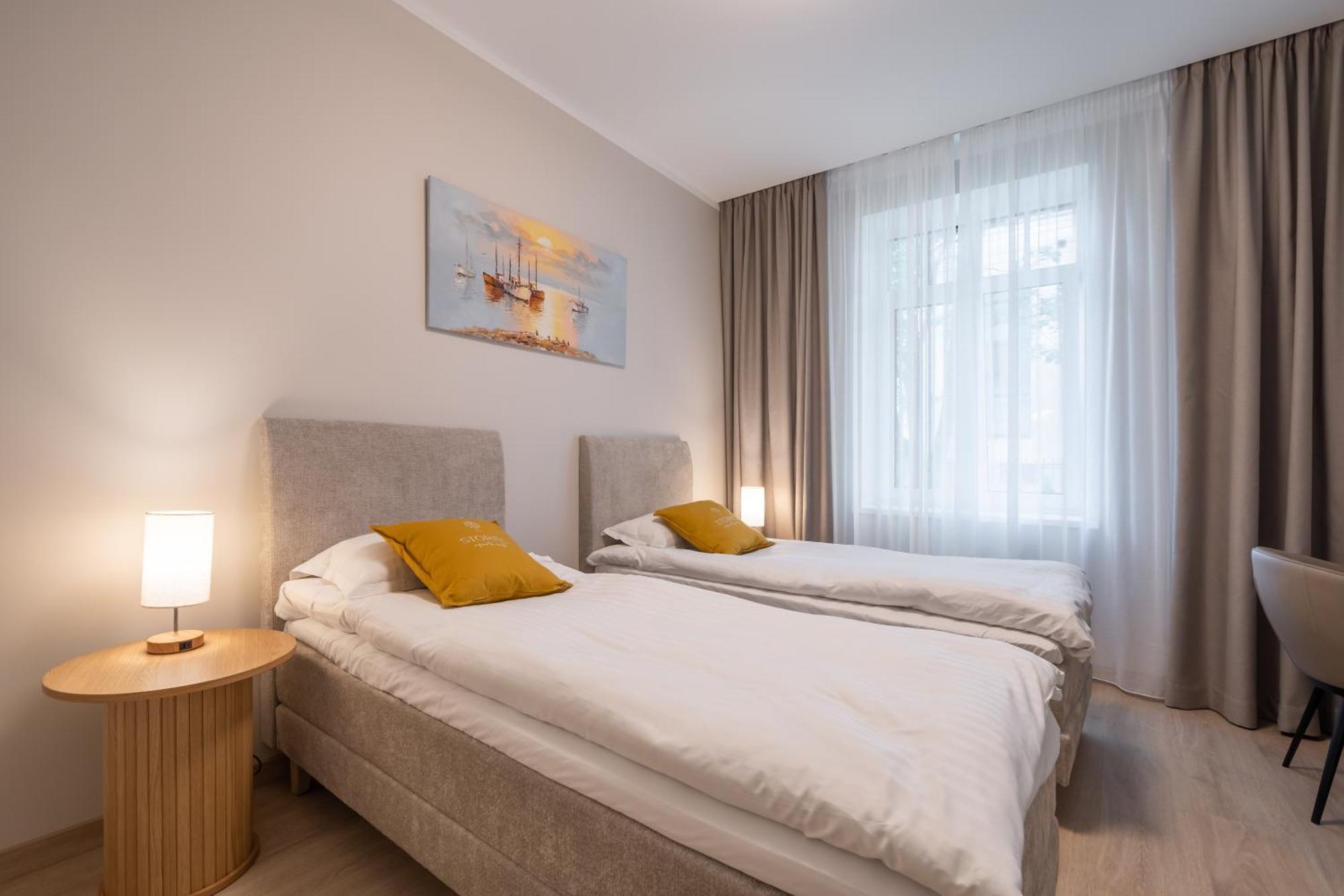 Jūrkalne Stories Design Aparthotel الغرفة الصورة